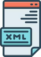 kleur icoon voor xml vector