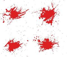 rood bloed geklater sjabloon verzameling vector