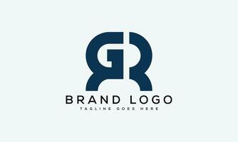 brief gr logo ontwerp vector sjabloon ontwerp voor merk.