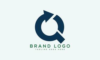 brief q logo ontwerp vector sjabloon ontwerp voor merk.