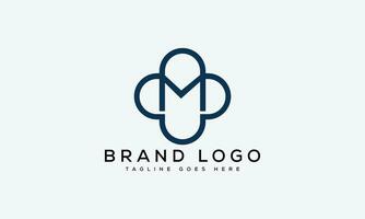 brief m logo ontwerp vector sjabloon ontwerp voor merk.