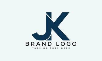 brief jk logo ontwerp vector sjabloon ontwerp voor merk.