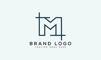 brief m logo ontwerp vector sjabloon ontwerp voor merk.