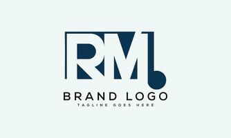 brief rm logo ontwerp vector sjabloon ontwerp voor merk.