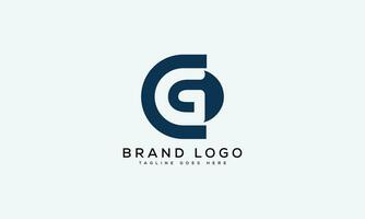 brief cg logo ontwerp vector sjabloon ontwerp voor merk.