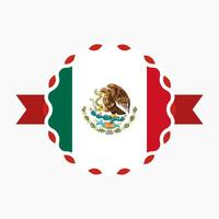 creatief Mexico vlag embleem insigne vector