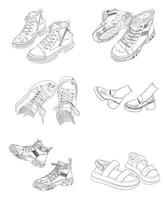 icoon sneaker mode kleding stof kleurrijk kleur muziek- regenboog illustratie schilderij tekening handtekening icoon sticker sneaker vector