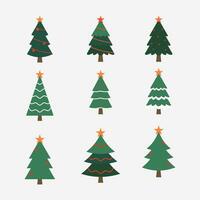 Kerstmis boom decoratie icoon vector illustratie
