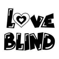 modieus Blind liefde vector