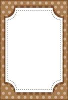 lege verticale achthoek frame cartoon stijlsjabloon voor spandoek vector