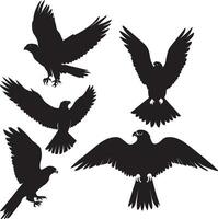 vliegend vogel vector silhouet 6