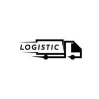 vrachtauto logistiek logo ontwerp ideeën concept vector