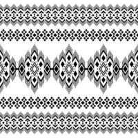 aztec tribal meetkundig vector achtergrond in zwart en wit. naadloos streep patroon. traditioneel ornament etnisch stijl. ontwerp voor textiel, kleding stof, kleding, gordijn, tapijt, ornament, inpakken.