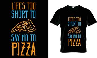 pizza t-shirt ontwerp vector grafisch.