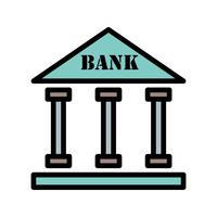 bank vector pictogram