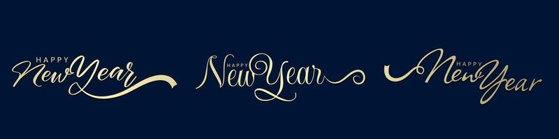 2024 gelukkig nieuw jaar typografie ontwerp reeks vector