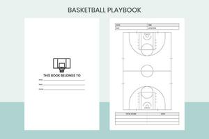 basketbal Speelboek vrij sjabloon vector