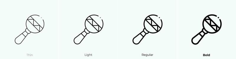 rammelaar icoon. dun, licht, regelmatig en stoutmoedig stijl ontwerp geïsoleerd Aan wit achtergrond vector