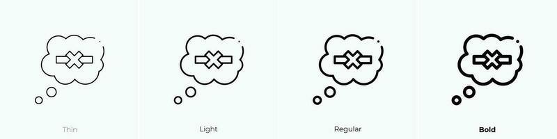 stoppen roken icoon. dun, licht, regelmatig en stoutmoedig stijl ontwerp geïsoleerd Aan wit achtergrond vector