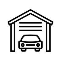 garage vector pictogram