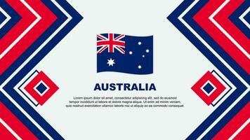 Australië vlag abstract achtergrond ontwerp sjabloon. Australië onafhankelijkheid dag banier behang vector illustratie. Australië ontwerp