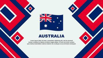 Australië vlag abstract achtergrond ontwerp sjabloon. Australië onafhankelijkheid dag banier behang vector illustratie. Australië tekenfilm