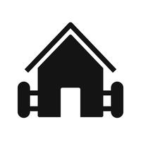 Boerderij huis vector pictogram