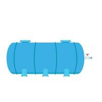 water tank vector. tik. blauw water tank Aan wit achtergrond. vector