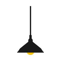 hangende lamp vlak illustratie vector