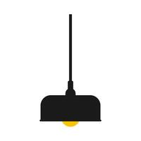 hangende lamp vlak illustratie vector