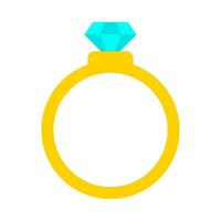 luxe ring vlak illustratie vector