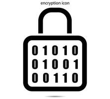 encryptie icoon, vector illustratie