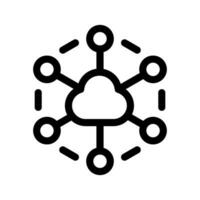 wolk gegevens icoon vector symbool ontwerp illustratie