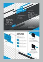 3 vloed brochure vector