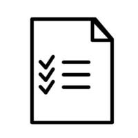 document vector papier icoon en kantoor symbool bedrijf controleren bladzijde. het dossier Mark gegevens en verslag doen van Notitie overeenkomst het formulier
