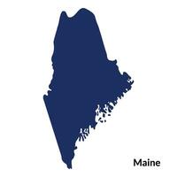 kaart van Maine staat van Verenigde Staten van Amerika. Verenigde Staten van Amerika kaart vector