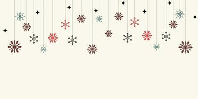 vrolijk Kerstmis banier achtergrond sneeuwvlok vector