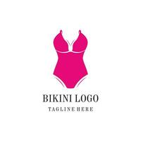 vector zomer sexy vrouwen kleding bikini logo icoon symbool premie vector