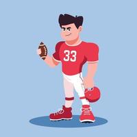 American football-speler vector