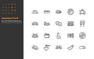 set van Japans eten icon vector