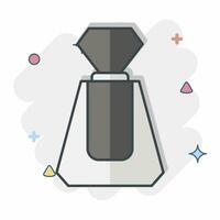 icoon parfum. verwant naar kunstmatig symbool. grappig stijl. gemakkelijk ontwerp bewerkbaar. gemakkelijk illustratie vector