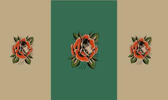 hoofd Dames en bloemen vector vlak ontwerp