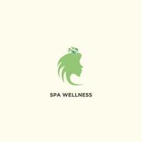 spa logo vector ontwerp illustratie met modern creatief concept