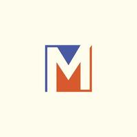 brief m logo vector sjabloon creatief m brief eerste logo ontwerp