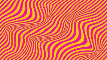 groovy hippie jaren 70 achtergrond, gestreept Golf structuur in modieus retro psychedelisch stijl. vector illustratie