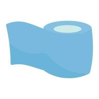 toilet papier hygiëne intiem handdoek icoon element vector