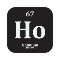 holmium chemie icoon vector