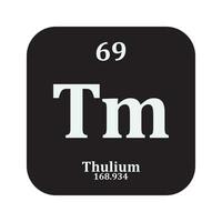 thulium chemie icoon vector
