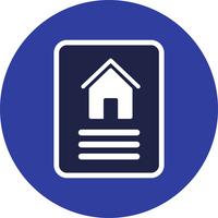 Huis document Vector pictogram