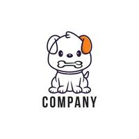 afdrukken vector hand- getrokken hond dier logo.
